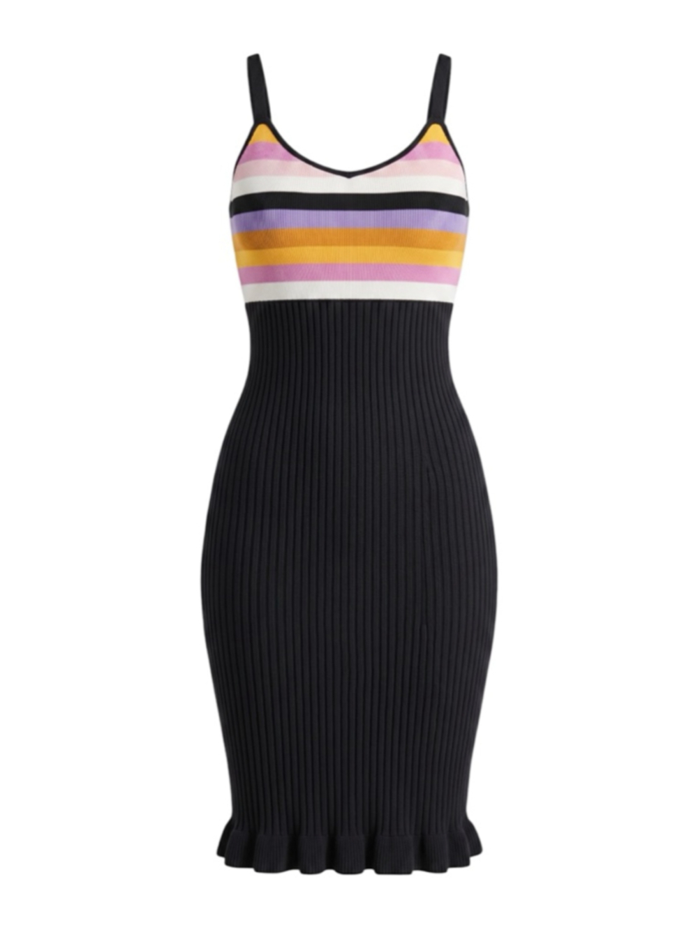 Cinq à Sept Marguerite Midi Dress, Rainbow, NWT